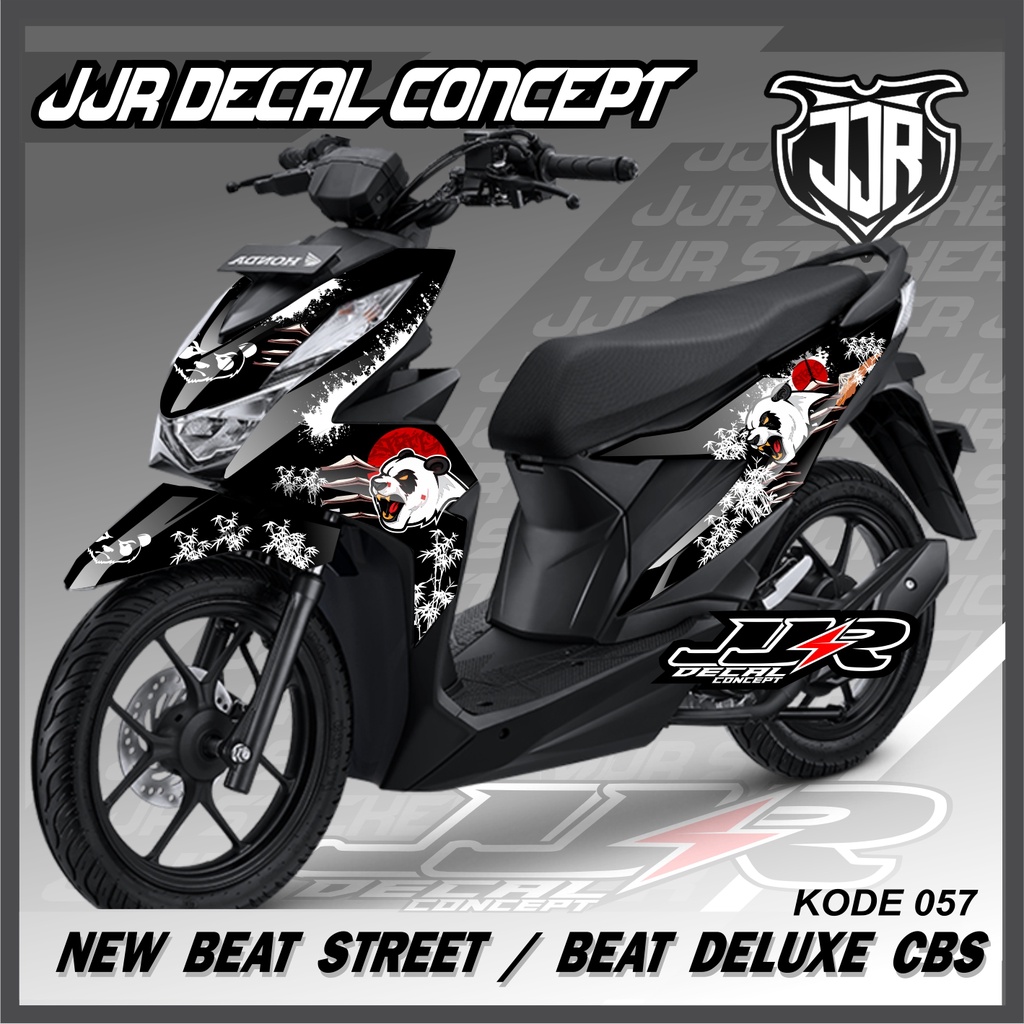 DECAL STICKER NEW BEAT STREET 2020-2023 NEW BEAT STREET/ NEW BEAT DELUXE CBS KODE 057 MOTIF PANDA ST