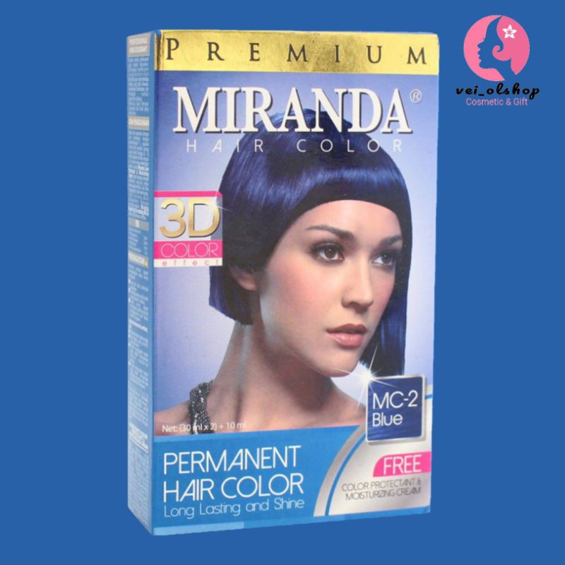 MIRANDA HAIR COLOR BIRU, PEWARNA RAMBUT, CAT RAMBUT, COLORING