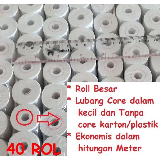 

Kertas Thermal 57 x 30 printer kasir POS bluetooth android portable Star Seller Termurah