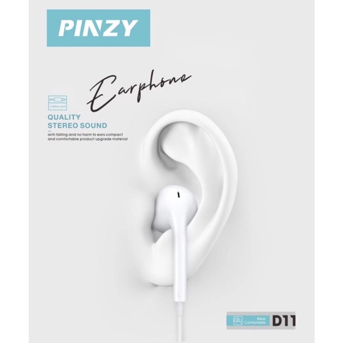 Headset - Headset PINZY D11 Stereo Wired Earphone - Headset D11