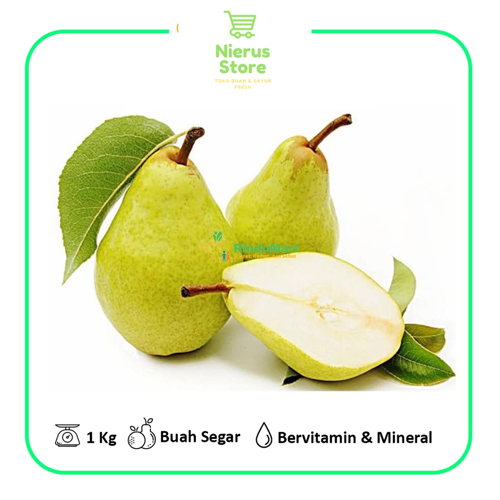 

Pear Packam NIERUSSTORE 950-1050 Gram PREMIUM | Bergaransi