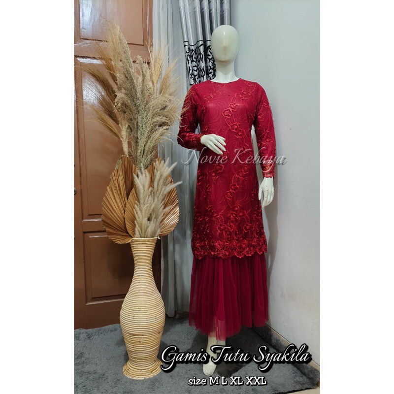 REALPICT/GAMIS TUTU SYAKILA/GAMIS KEKINIAN /GAMIS TILLE /GAMIS DEWASA/GAMIS PESTA/GAMISWISUDA