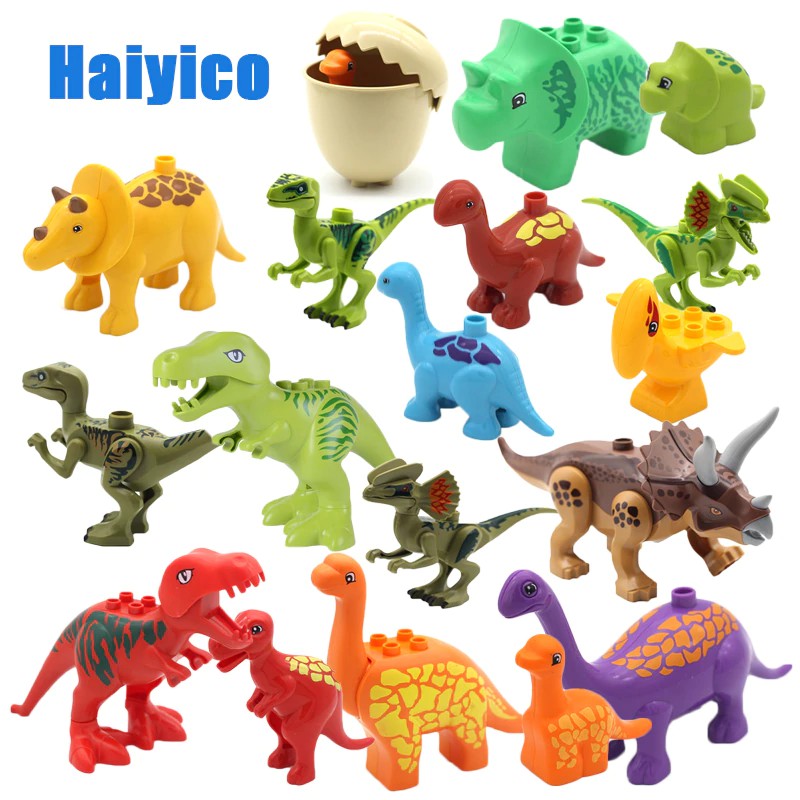 Mainan Lego Large size Animal Assembling Model Building Blocks Zoo Dinosaur Sets Bricks Compatible