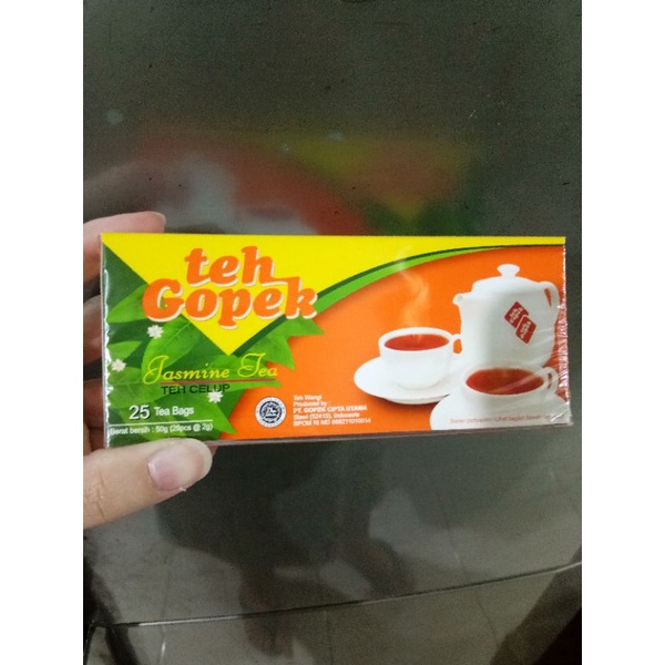 

teh celup gopek jasmine tea 1 dos isi 25 kantong teh