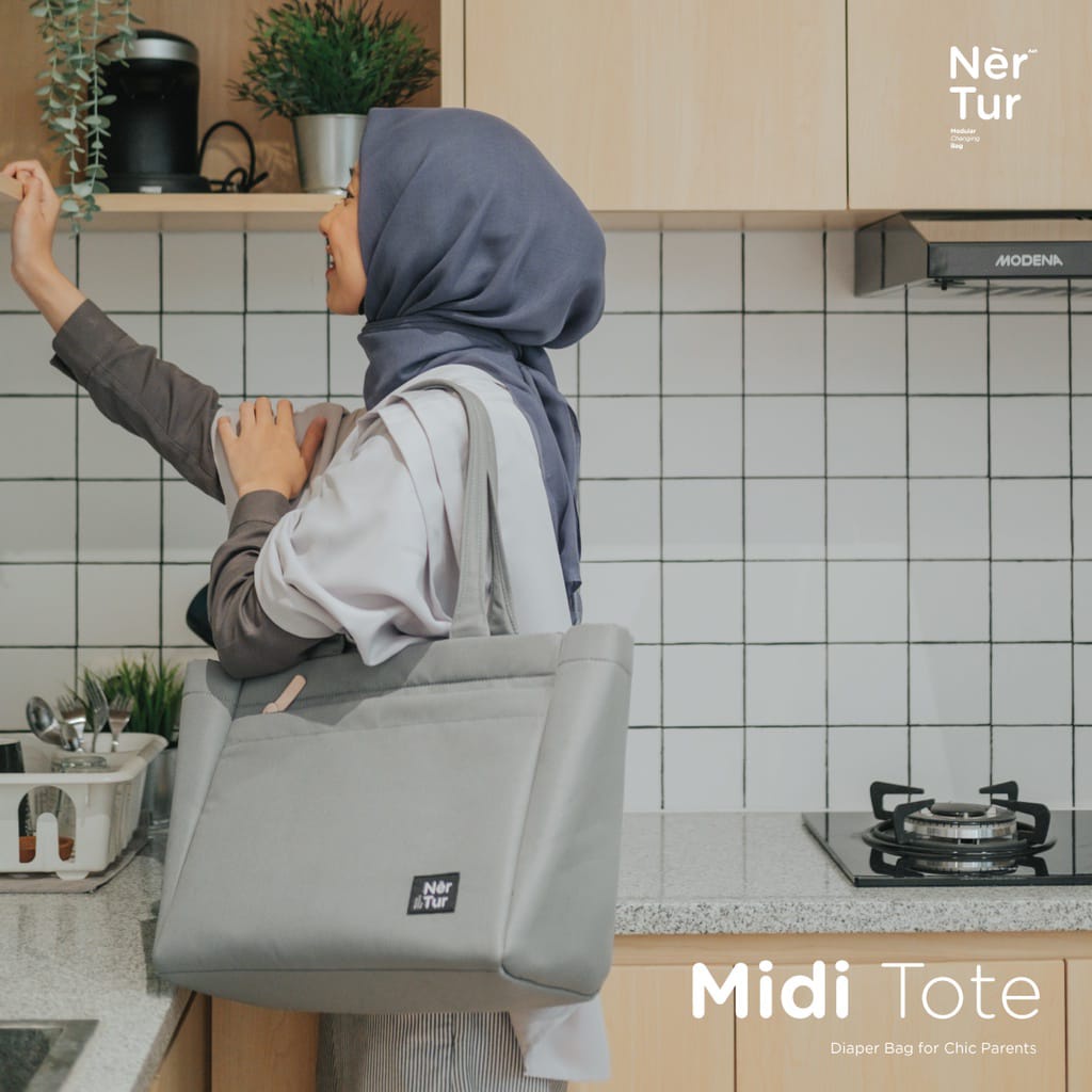 Diaper Bag Nertur Midi Tote / Tas Perlengkapan Bayi