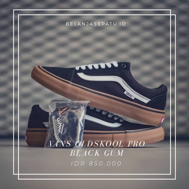 Vans Old Skool Pro Black Gum BNIB Original 100%