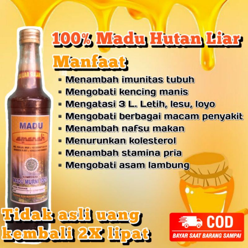 

Madu Liar Bawang Lanang - Madu Bawang tunggal (700gram)