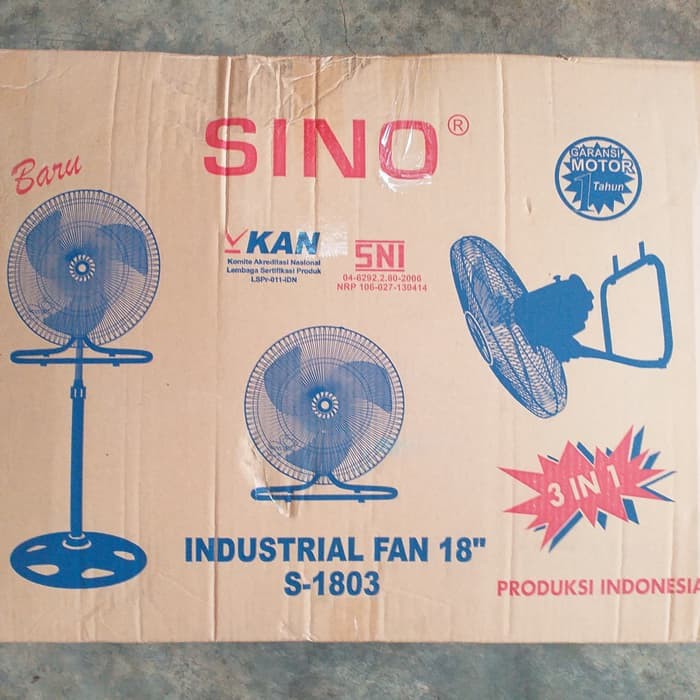 Kipas Angin 3in1 SINO 18 inch S-1803 TOP***