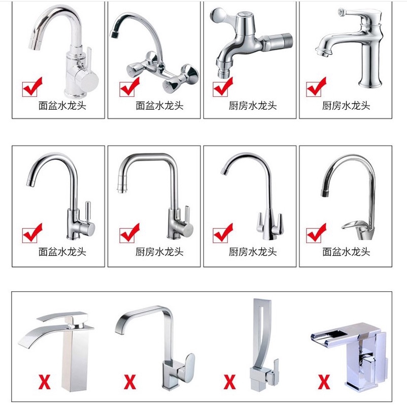 Filter Ekstensi Keran Air Adjustable 360derajat/keran Air Shower Kamar Mandi/Nozzle Filter Keran Tahan Lama/Keran Filter Anti Splash Hemat Air/Faucet Purifier Tap Nozzle Home