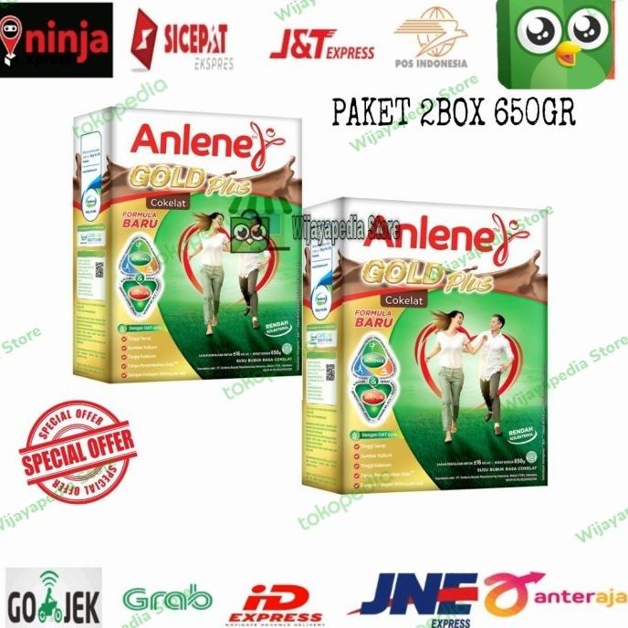 

[COD] Anlene Gold Plus Chocolate - Susu Bubuk 650 gr - 2 Pcs [COD]