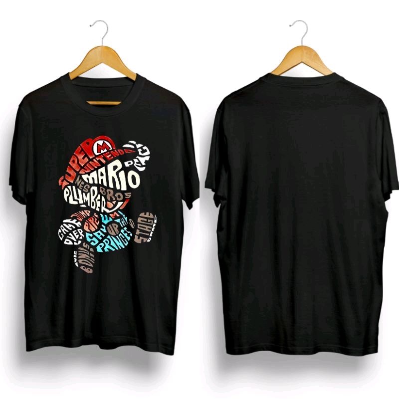 kaos pria/MARIO BROSS ACAK/kaos game