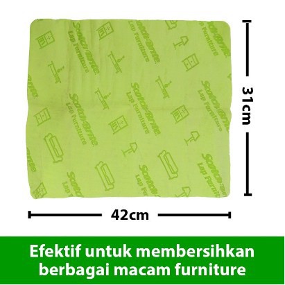 3M Scotch Brite Lap Funiture Lap Tangan Bahan Kanebo ID-88