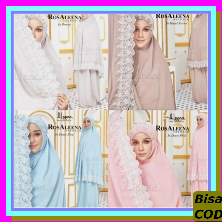 Mukena | Mukena Perempuan Bahan Katun Rayon Premium Almira - Bisa YR887  Khadijah Aurellia Sulam Ko