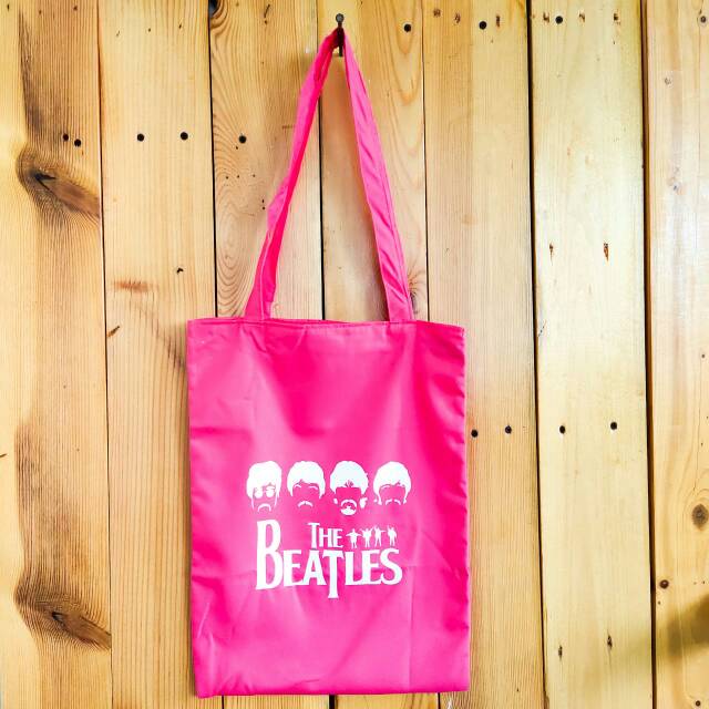 TOTE BAG the BEATLES ORANG bahan drill [ada resleting]