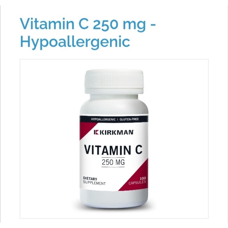 Vitamin C 250 mg - Hypoallergenic