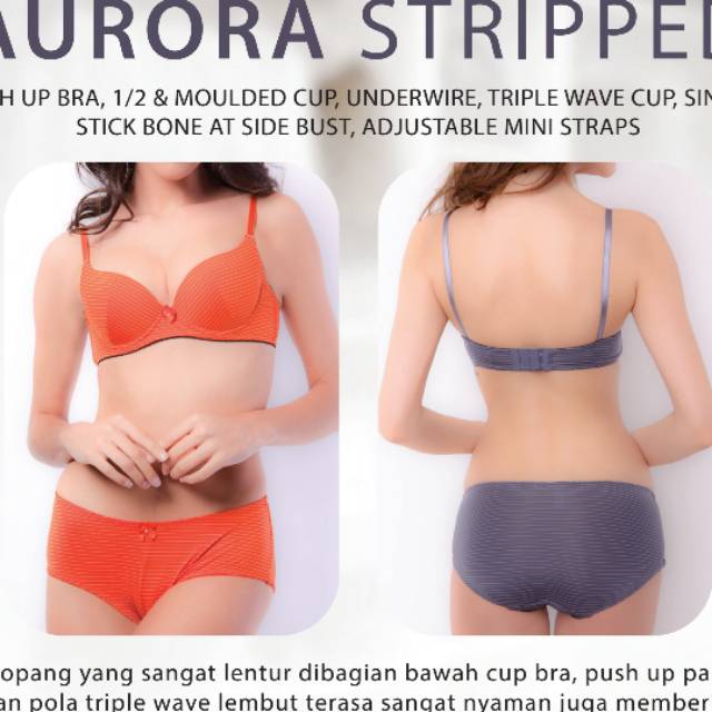 Fiori type AURORA STRIPPED BRA