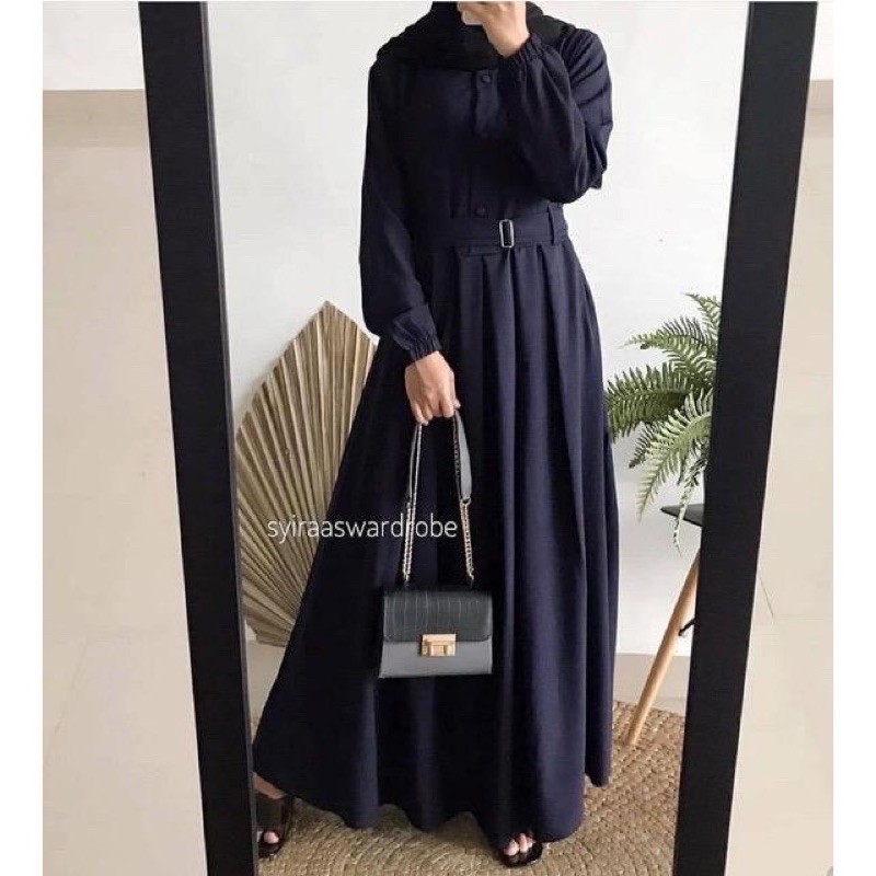 Trend Baju Gamis Terbaru Kekinian 2021/ Monna Belt Gamis Busui