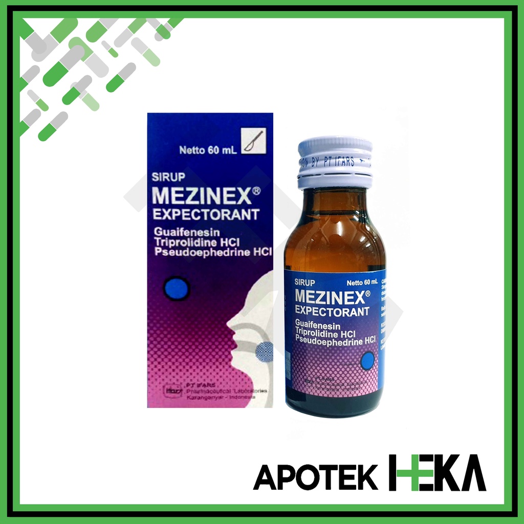 Mezinex Expectorant Sirup 60 ml - Obat Batuk Pilek (SEMARANG)