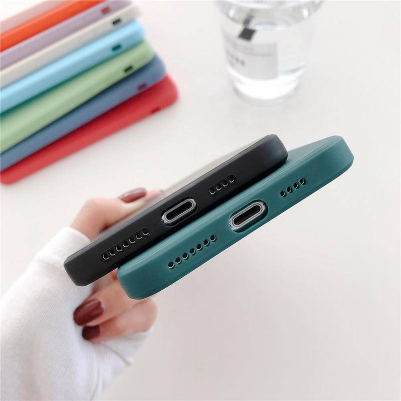 Soft Case TPU Warna Permen Polos Cover iPhone 13 12 11 Pro MAX Mini X XS MAX XR Se 2022 2020 6 6S 7 8 Plus