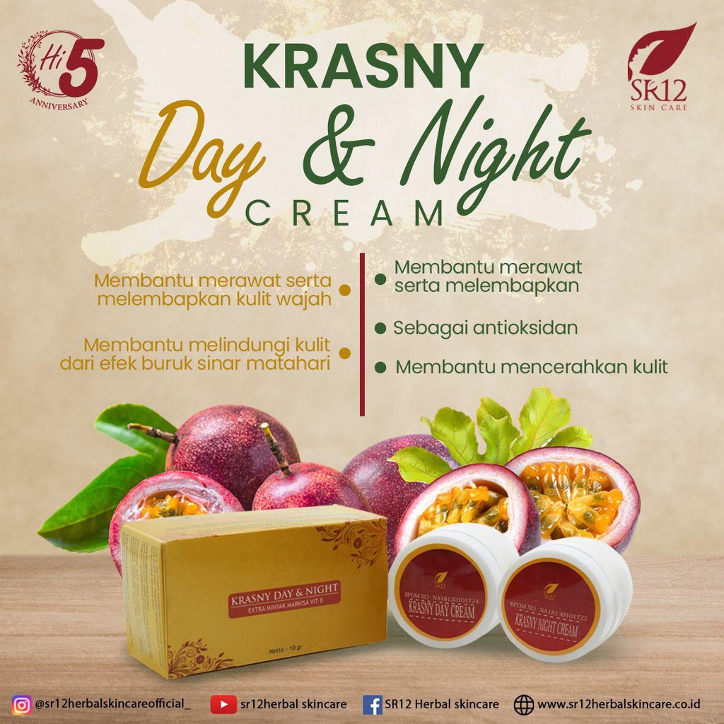 Krasny day cream sr12 krasny night cream sr12