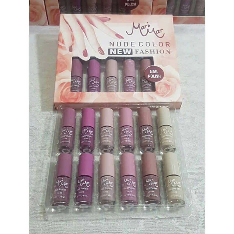 [ GROSIR ] MARIMAR NAIL POLISH KUTEK NUDE COLORS NEW FASHION SERI KUTEX PREMIUM CAT KUKU BPOM