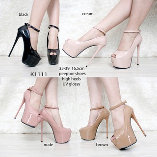 JuAL!!Black Peeptoes High Heels 17cm Shoes Sepatu Heels Hitam Kondangan Show Singer Pesta Party KY JuAL!!Black Peeptoes High Heels 17cm Shoes Sepatu Heels Hitam Kondangan Show Singer Pesta Party KY