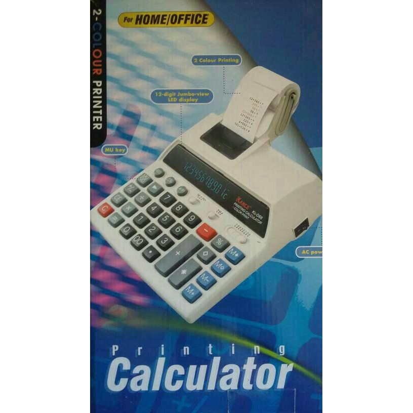 

PROMO KARCE KC D68 12 DIGIT KALKULATOR STRUK CALCULATOR PRINT akhr tahun 40%sale