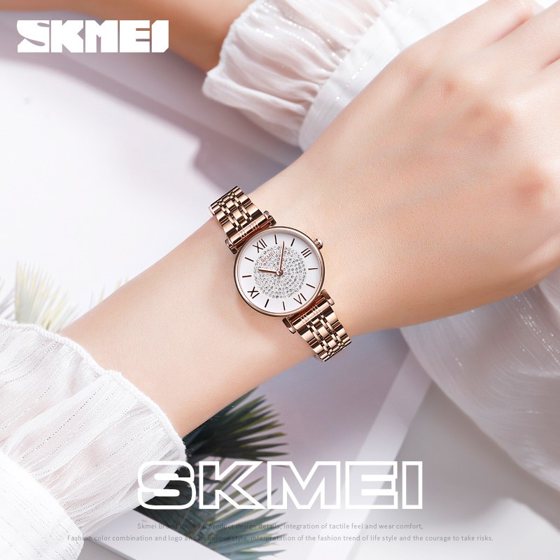 SKMEI 1533 Jam Tangan Wanita Analog Tali Stainless WATCHKITE WKOS