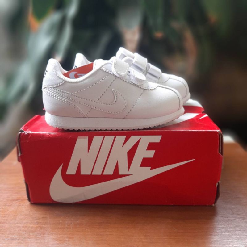 SEPATU NIKE CORTEZ ANAK FULL WHITE PREMIUM HIGH QUALITY SEPATU ANAK NIKE CORTEZ PUTIH KADO ANAK LAKI LAKI PEREMPUAN