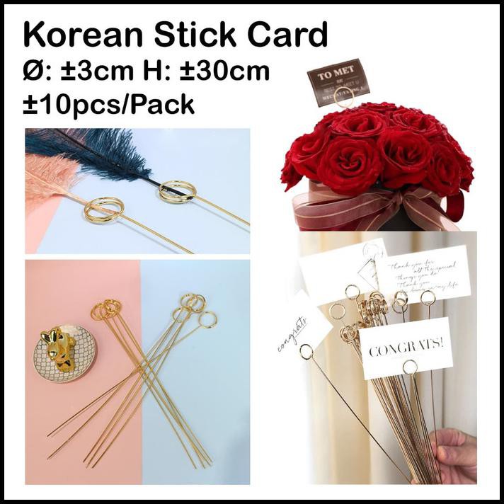 

Best Seller - Korean Stick Card - Kartu Ocapan - Gagang - Kado - Dekorasi - Florist