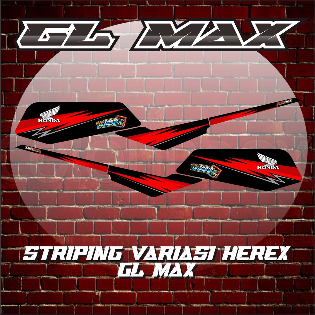 STRIPING GL MAX HEREX / VARIASI STIKER GL MAX HEREX 01 / GL MAX STIKER LIS HEREX