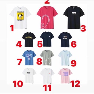  UNIQLO  x BT21 Short Sleeve Graphic T shirt Kaos  BT21 BTS 