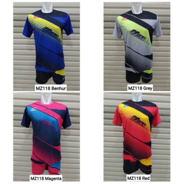 Setelan Kaos Volley / Baju Voli MZ118 Printing