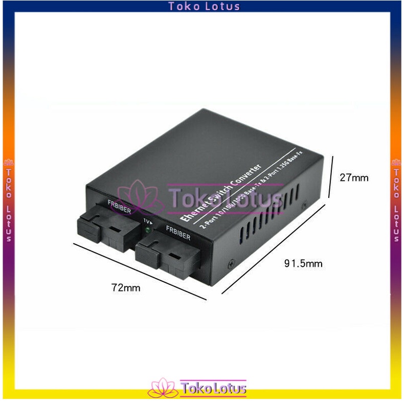 [Bisa Bayar Ditempat] MEDIA CONVERTER 2 FIBER 2 ETHERNET CM2F2E 2F2E-ConverterSaja / FULLSET