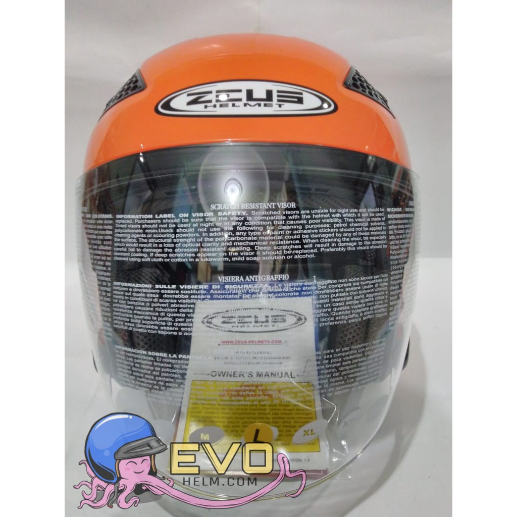 ZEUS ZS-610 SOLID - NEON ORANGE