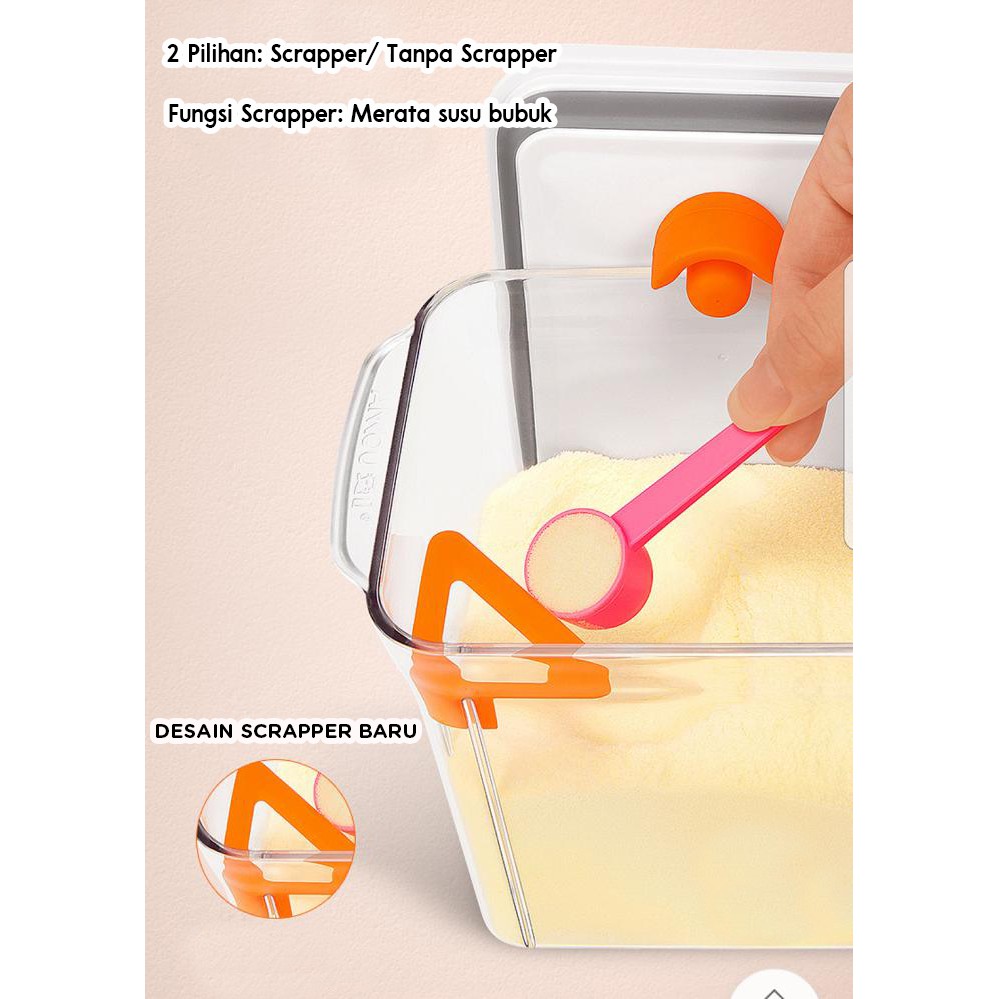 Adda Home - Ankou - Toples ( Tempat makanan / Tempat susu bubuk ) Air Tight 2300ml