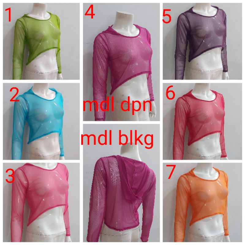 atasan tile tile croptee crop tee tile baju senam tile atasan croptee SPF 500