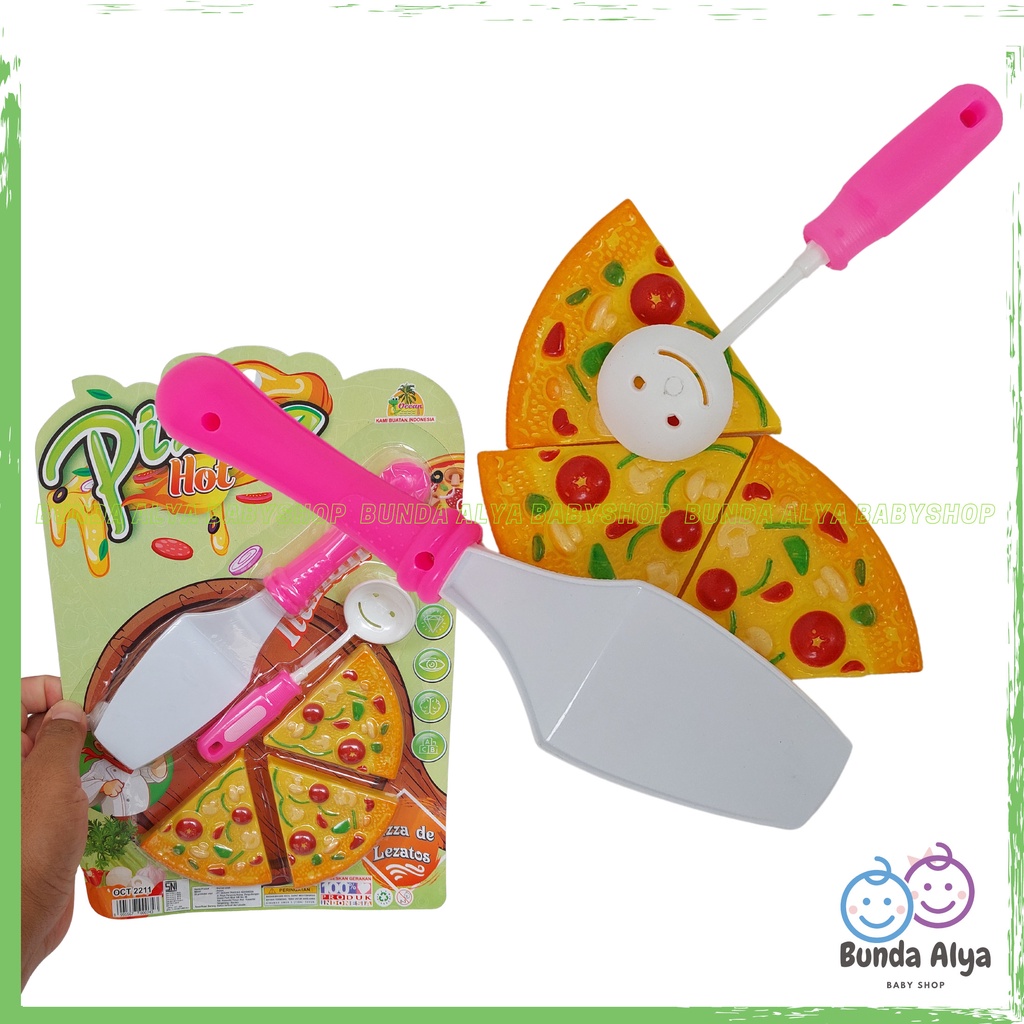 Mainan Pizza Set - Mainan Masak Masakan Edukasi Anak Pizza Potong - Pizza Hot Mainan GI