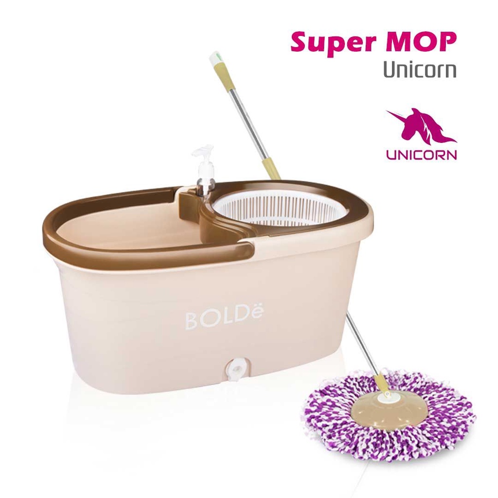 Alat Pel Bolde Super Mop M 788 X + Botol Pewangi Alat Pel Putar Alat Pel Putar Bolde Mop Unicorn