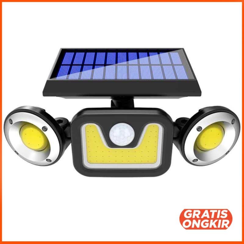 Lampu Solar Panel Sensor Gerak PIR Waterproof 83 COB - 208ABS