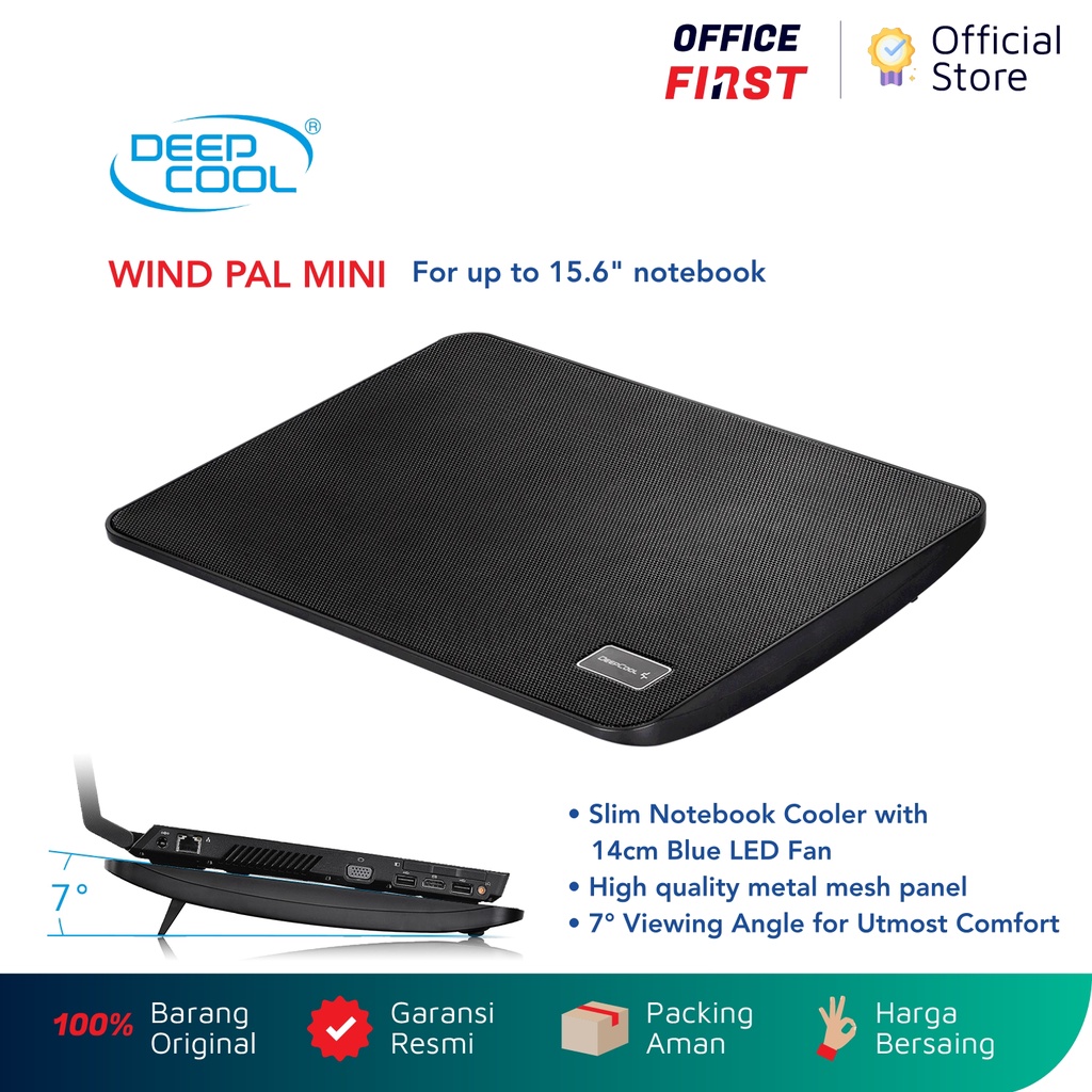 Deep Cool Wind Pal Mini Notebook Cooler Cooling Pad Fan 15.6&quot; Deepcool