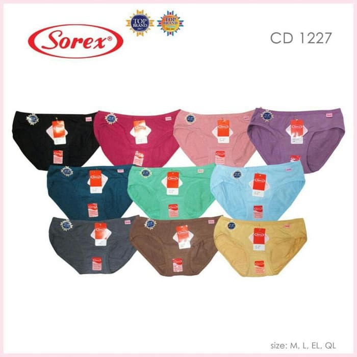 Grosir Eceran Sorex 1227 Celana Dalam (Underwear) Wanita Sorex - Size M