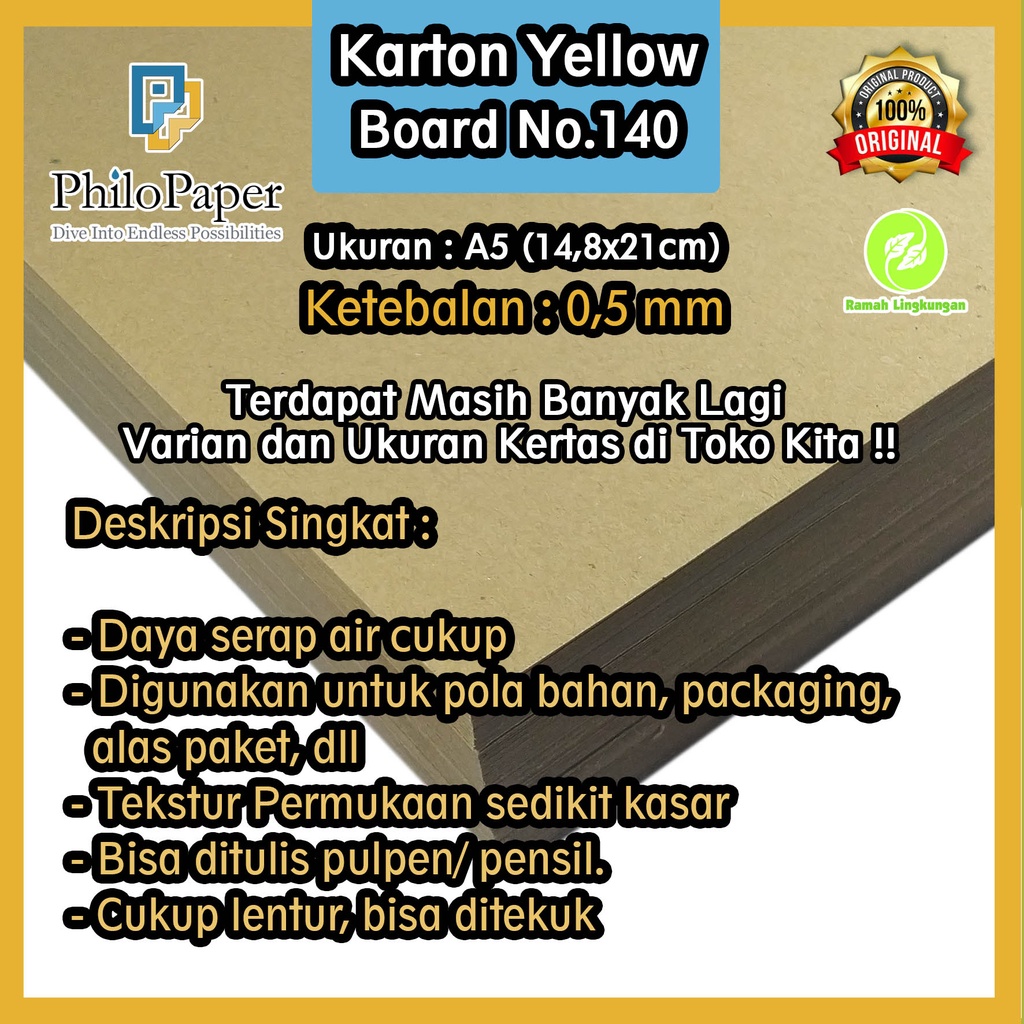 

Karton Yellow Bot No.140 A5