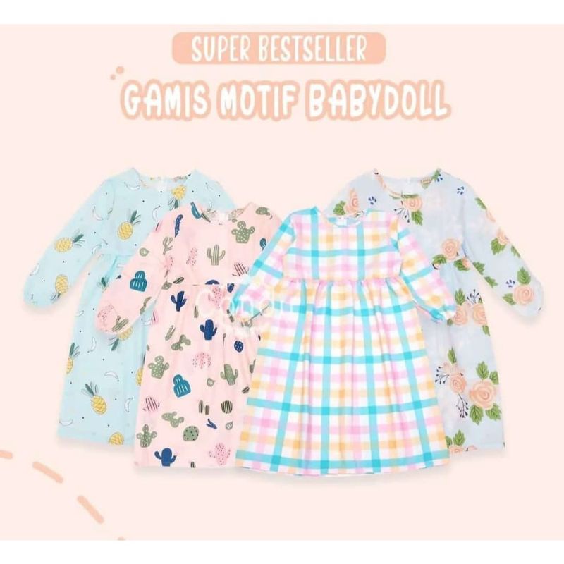 GAMIS KATUN BABYDOLL CANDY KIDS &amp; JUNIOR