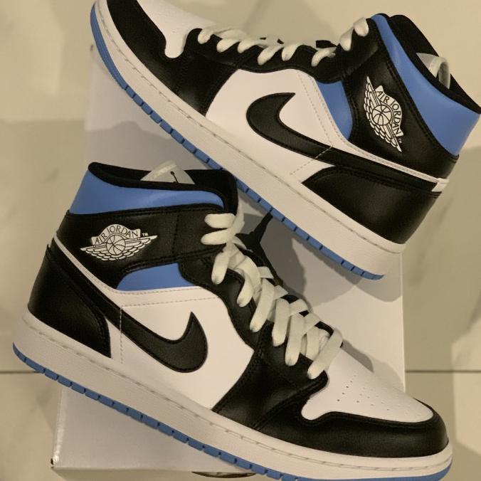 algifaruu - Air Jordan 1 Mid Royal Black White
