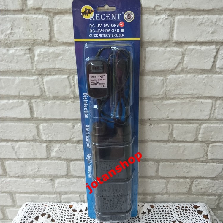 Recent tabung lampu UV 9W QFS Quick Filter Sterilizer lamp 9 Watt Aquarium Aquascape