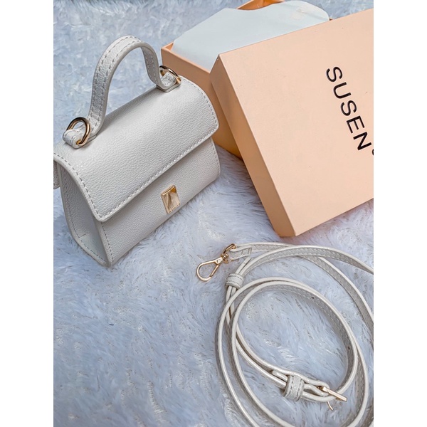 micro bag with gold accent by susen.id