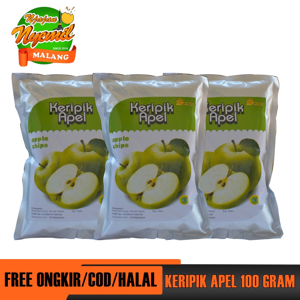

KERIPIK BUAH APEL KEMASAN 100 GRAM SUPER