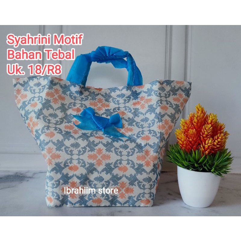 TERLARIS TAS HAJATAN MOTIF TEBAL UKURAN 18x18 TAS BERKAT PET 18x18 TAS HAJATAN TEBAL UKURAN 18 TAS HAMPERS KECIL CANTIK MURAH