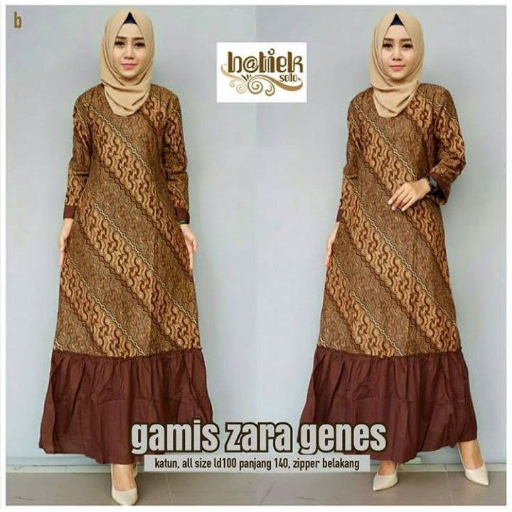 GROSIR BATIK GAMIS ZARA GENES